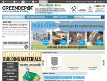 Tablet Screenshot of greendepot.com